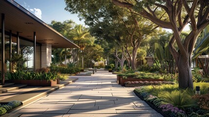 Fototapeta premium Luxury Resort Pathway