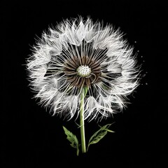 the AI Image Generator, isolated image of dandelion flower