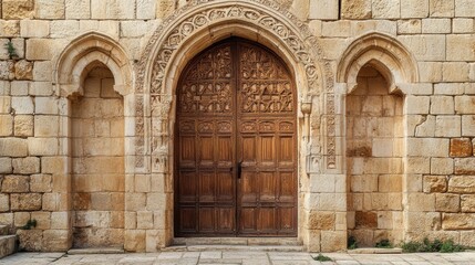 Saydet ain El Dhahab Church Door Laklouk Lebanon