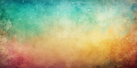 Obraz premium Vintage gradient abstract background with watercolor stains