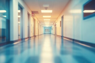 Fototapeta premium Abstract blur hospital clinic medical interior background stock photo Office, Backgrounds, Medical Clinic, Defocused, Hospital, ai