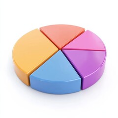 Obraz premium 3d pie chart