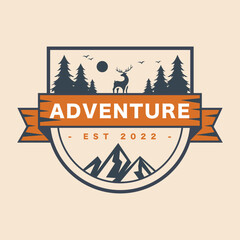 Modern Adventure Outdoor Logo Design