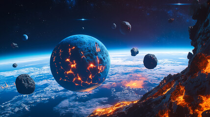 Cosmic Beauty: Planets and Nebulae 