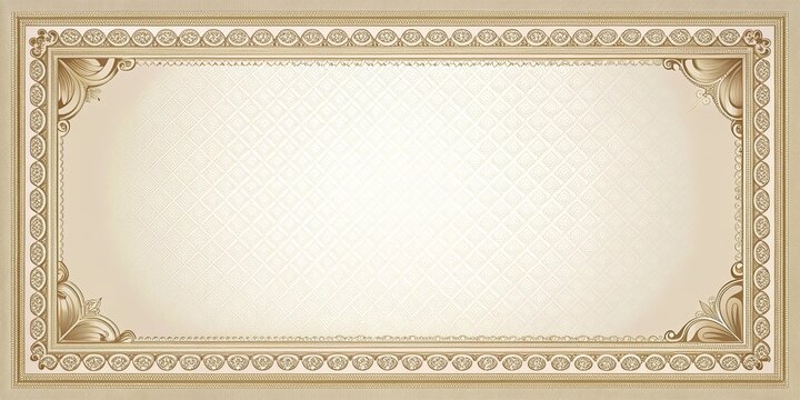Light brown classic certificate background with elegant border design