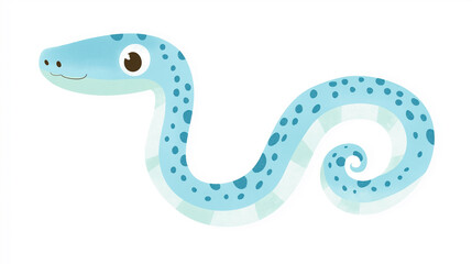 2025년 새해 인사와 귀여운 뱀 일러스트 배경