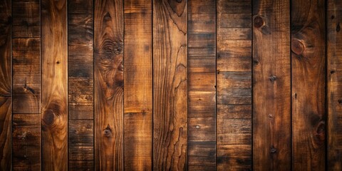 Old dark grunge teak wood paneling texture background