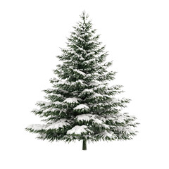Christmas Tree And Decoration isolated on Transparency Background, Generative AI