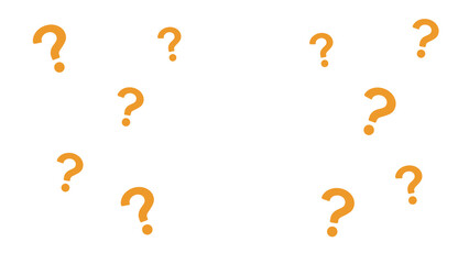 クエッションマークのイラスト　背景透過