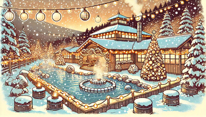 Christmas in Akita Prefecture: Lake Tazawako Kogen Onsen