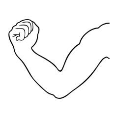 hand line vector illustration