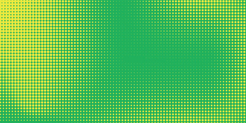 Dots halftone yellow green color pattern gradient texture background.