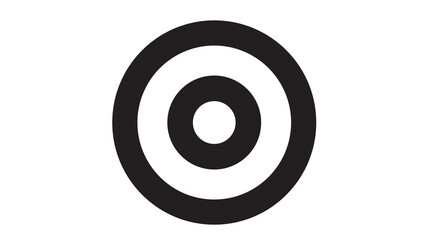 black and white target