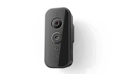 Obraz premium Doorbell camera isolated on white background.