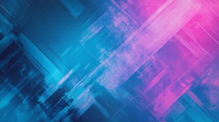 Abstract Geometric Background with Blue and Pink Hues