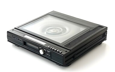 Fototapeta premium Dvd player isolated on white background. 3D rendering.