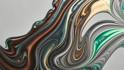 Abstract Swirling Liquid Marble Background