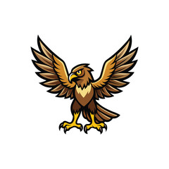 Eagle mascot. Vector illustration for t-shirt, poster and other uses