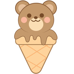 cute animal ice cream