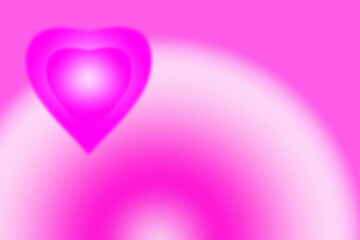 pink valentine hearts with white circle line.