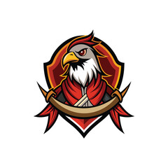 hawk mascot logo design vector. Mascot illustration for sport team, esport, gaming, t-shirt and other
