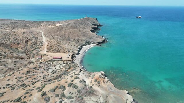 Playa Ojo de Agua, Cabo de la Vela. Desierto de la Guajira. Colombia