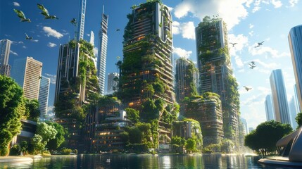Eco-Friendly Cityscape