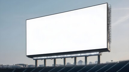 Obraz premium Blank Stadium Billboard Mockup for Advertising Design