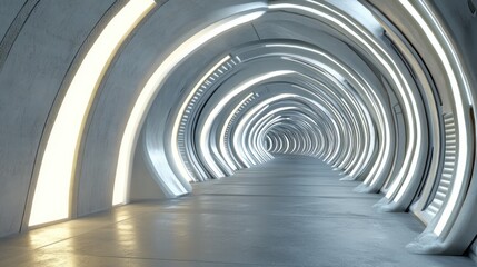 Obraz premium Futuristic Tunnel of Lights