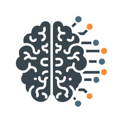 ai-brain-icon--a-futuristic-vector, digital transformation vectors, cloud computing concept