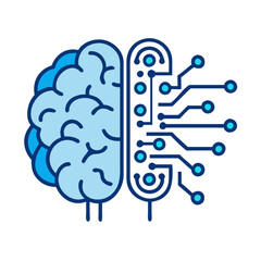 ai-brain-icon--a-futuristic-vector, digital transformation vectors, cloud computing concept