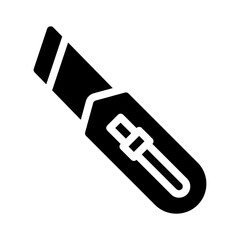 craft knife glyph icon
