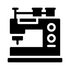 sewing machine glyph icon