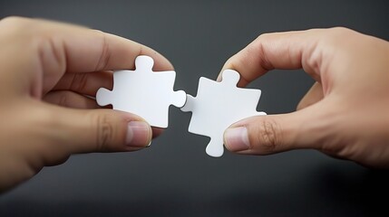 A scene of win - win cooperation where two parties are working together harmoniously. Each side brings their own strengths and resources.