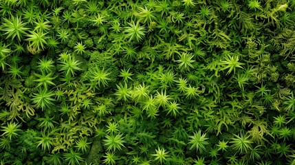 Fototapeta premium Green Moss Wall Texture Background