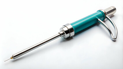 Naklejka premium Medical Syringe with Long Needle for Precise Injection