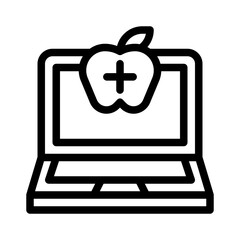 laptop line icon
