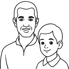 Fototapeta premium Father and son