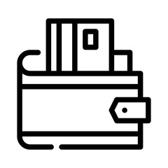 wallet line icon