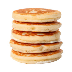 Stack of Delicious Fluffy Pancakes with Light Topping.