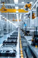 The robotic arm production line in modern factories