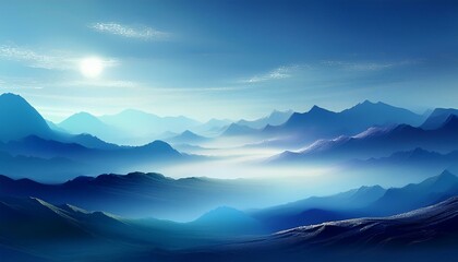 Fototapeta premium mountain landscape with clouds