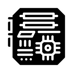 motherboard glyph icon