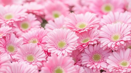 Obraz premium Pink Gerber Daisy Flowers Bouquet Background Texture