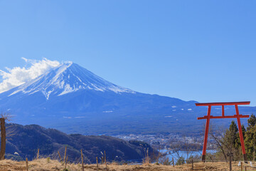 富士山と鳥居