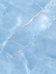 Fototapeta premium Light Blue Marble Texture Background - Natural Textured Surface with elegant veins, soft blue hues, luxurious, elegant, and contemporary.