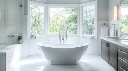 Modern Bathroom with a View