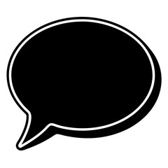 A chat bubble icon vector illustration 