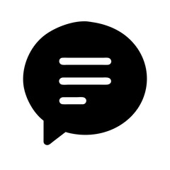 A chat bubble icon vector illustration 