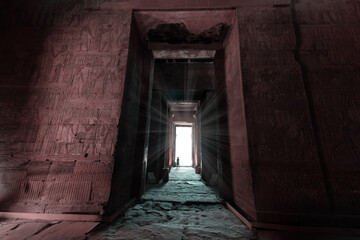 The Temple of Edfu at Aswan Egypt.